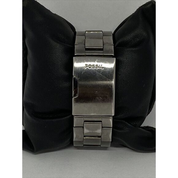 Fossil FS4774 Men's Gray Stainless Steel Analog Black Dial Quartz Watch XX404 - Picture 6 of 12